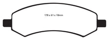 Load image into Gallery viewer, EBC 06-09 Chrysler Aspen 4.7 Greenstuff Front Brake Pads Brake Pads - Performance EBC