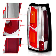 Load image into Gallery viewer, ANZO 2015-2020 Chevrolet Tahoe LED Tail Lights w/ Light Bar Chrome Housing Clear Lens Tail Lights ANZO