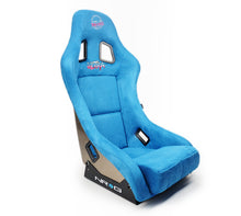 Load image into Gallery viewer, NRG FRP Bucket Seat ULTRA Edition - Medium (Blue Alcantara/Pearlized Back) Race Seats NRG