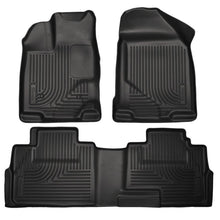 Load image into Gallery viewer, Husky Liners 07-13 Ford Edge / 07-13 Lincoln MKX Weatherbeater Black Front & 2nd Seat Floor Liners Floor Mats - Rubber Husky Liners