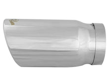Load image into Gallery viewer, aFe Universal Bolt On Exhaust Tip Polished 5in Inlet x 6in Outlet x 12in Long Catback aFe