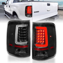 Load image into Gallery viewer, ANZO 2004-2006 Ford F-150 LED Tail Lights w/ Light Bar Black Housing Clear Lens Tail Lights ANZO