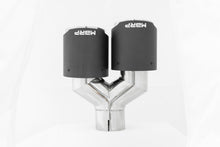 Load image into Gallery viewer, MBRP Universal Carbon Fiber Dual Tip 4in OD/2.5in Inlet Tips MBRP