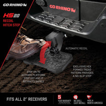 Load image into Gallery viewer, Go Rhino HS-20 Hitch Bumper Step Hitch Accessories Go Rhino