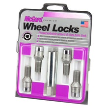 Load image into Gallery viewer, McGard Wheel Lock Bolt Set - 4pk. (Tuner / Cone Seat) M12X1.5 / 17mm Hex / 29.6mm Shank L. - Chrome Wheel Bolts McGard