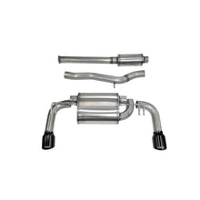 Load image into Gallery viewer, Corsa 2008-2015 Mitsubishi Lancer Evolution X Sedan 2.0L Black Sport Dual Rear Cat-Back Exhaust Catback CORSA Performance