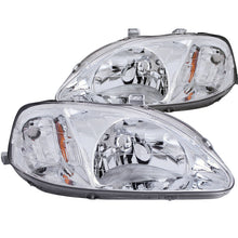 Load image into Gallery viewer, ANZO 1999-2000 Honda Civic Crystal Headlights Chrome Headlights ANZO