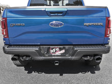 Load image into Gallery viewer, aFe MACH Force-Xp 3in to 3-1/2in 304 SS Cat-Back Exhaust w/Black Tip 17-18 Ford F-150 Raptor V6 3.5L Catback aFe