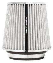 Load image into Gallery viewer, Spectre Adjustable Conical Air Filter 5-1/2in. Tall (Fits 3in. / 3-1/2in. / 4in. Tubes) - White Air Filters - Universal Fit Spectre