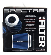 Load image into Gallery viewer, Spectre Adjustable Conical Air Filter 5-1/2in. Tall (Fits 3in. / 3-1/2in. / 4in. Tubes) - Blue Air Filters - Universal Fit Spectre