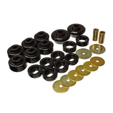 Load image into Gallery viewer, Energy Suspension 07-13 Chevrolet Silverado 1500/GMC Sierra 1500 4WD Body Mount Bushing Set - Black Bushing Kits Energy Suspension