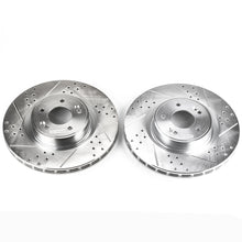 Load image into Gallery viewer, Power Stop 10-16 Hyundai Genesis Coupe Front Evolution Drilled & Slotted Rotors - Pair Brake Rotors - Slot & Drilled PowerStop
