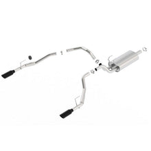 Load image into Gallery viewer, Borla 09-17 Ram 1500 5.7L V8 5in Single Tip Black Chrome Cat-Back Touring Exhaust Through Bumper Catback Borla