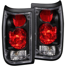 Load image into Gallery viewer, ANZO 1986-1993 Mazda B2000 Taillights Black Tail Lights ANZO