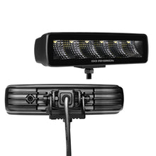 Load image into Gallery viewer, Go Rhino Xplor Blackout Series Sixline LED Flood Light Kit (Surface/Threaded Stud Mnt) - Blk (Pair) Light Bars & Cubes Go Rhino
