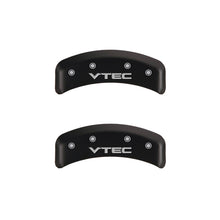 Load image into Gallery viewer, MGP 4 Caliper Covers Engraved Front & Rear Vtech Red finish silver ch Caliper Covers MGP