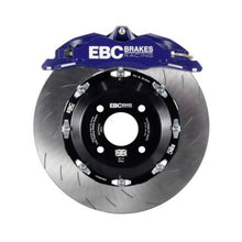 Load image into Gallery viewer, EBC Racing 15-17 Ford Fiesta (Mk7) Blue Apollo-4 Calipers 300mm Rotors Front Big Brake Kit Big Brake Kits EBC