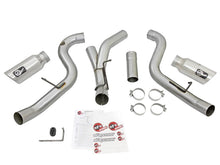 Load image into Gallery viewer, aFe Atlas Exhaust 4in Dual DPF-Back Al Steel w/ Pol Tips 16-17 GM Diesel Truck V8-6.6L (td) LML DPF Back aFe