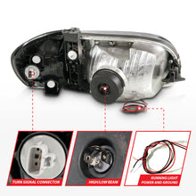 Load image into Gallery viewer, ANZO 00-04 Toyota Tundra (Reg/Acc Cab Only) Crystal Headlights w/Lgt Bar Chrome w/Corner Lights 2pc Headlights ANZO