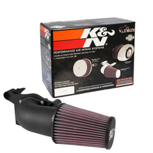 Load image into Gallery viewer, K&N 2017 Harley-Davidson H/D Touring Models Aircharger Performance Intake - Black Cold Air Intakes K&N Engineering