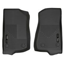 Load image into Gallery viewer, Husky Liners 19-24 Jeep Wrangler JL/JLU WeatherBeater Front Row Black Floor Liners Floor Mats - Rubber Husky Liners
