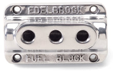 Load image into Gallery viewer, Edelbrock Fuel Block Triple Polished Carburetors Edelbrock