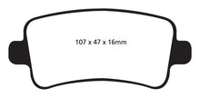 Load image into Gallery viewer, EBC 10+ Buick Allure (Canada) 3.0 Yellowstuff Rear Brake Pads Brake Pads - Performance EBC