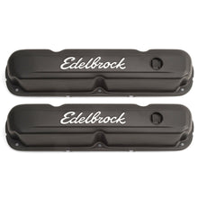 Load image into Gallery viewer, Edelbrock Valve Cover Signature Series Chrysler 1965-1991 318-340-360 CI V8 Black Valve Covers Edelbrock