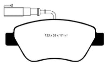 Load image into Gallery viewer, EBC 10-11 Fiat 500 1.4 (Bosch Calipers) Greenstuff Front Brake Pads Brake Pads - Performance EBC
