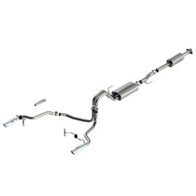 Load image into Gallery viewer, Borla F-150 2021 5.0L 4dr CC SB EC STB Lariat/KR/Platinum/LTD 3/2.25 SRE Cat-Back Touring CHR Tips Catback Borla