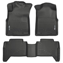 Load image into Gallery viewer, Husky Liners 05-13 Toyota Tacoma WeatherBeater Combo Black Floor Liners Floor Mats - Rubber Husky Liners