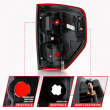 Load image into Gallery viewer, ANZO 2009-2014 Ford F-150 Euro Taillight Red/Clear (W/O Bulb) Tail Lights ANZO