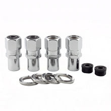 Load image into Gallery viewer, McGard Hex Lug Nut (Drag Racing Reg. Shank) 1/2-20 / 13/16 Hex / 1.86in. Length (4-Pack) - Chrome Lug Nuts McGard