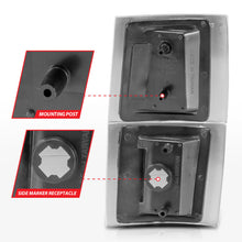 Load image into Gallery viewer, ANZO 1994-1998 Chevrolet Blazer Corner Lights Black Housing Clear Lens w/ Amber Reflector Lights Corner ANZO