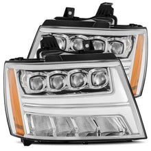 Load image into Gallery viewer, AlphaRex 07-13 Chevy Avalanche NOVA LED Proj Headlights Plank Style Design Chrome w/Activ Light/DRL Headlights AlphaRex