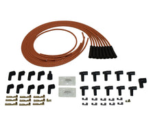 Load image into Gallery viewer, Taylor Cable 73055-C1S 7mm Spiro-Pro Cloth Ignition Wire Set; Orange w/Black Tracer; Universal; 8 Cyl; Spark Plug Wire Set Taylor Cable