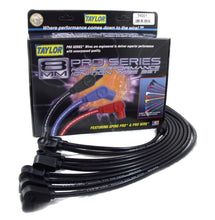 Load image into Gallery viewer, Taylor Cable 74030 8mm Spiro-Pro Ignition Wire Set; Black; Stock; 11.75 in.; 180 Deg. Plug Boot; Spark Plug Wire Set Taylor Cable
