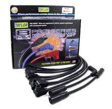 Load image into Gallery viewer, Taylor Cable 74039 8mm Spiro-Pro Ignition Wire Set; Spiro-Wound; Custom Fit; 90 deg.; Black; Spark Plug Wire Set Taylor Cable Default Title