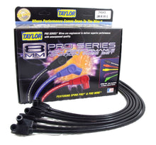 Load image into Gallery viewer, Taylor Cable 74043 8mm Spiro-Pro Ignition Wire Set; Spiro-Wound; Custom Fit; 90 deg.; Black; Spark Plug Wire Set Taylor Cable Default Title