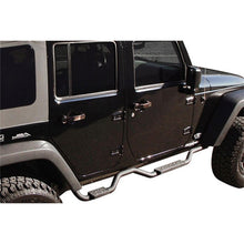 Load image into Gallery viewer, Rampage 2007-2018 Jeep Wrangler(JK) Unlimited Side Bar Drop Step Slimline - Black Side Steps Rampage