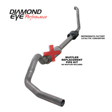 Load image into Gallery viewer, Diamond Eye KIT 4in TB MFLR RPLCMENT PIPE SGL SS 94-97 7 3L F250/F350 PWRSTROKE NFS W CARB EQIV STDS Resonators Diamond Eye Performance