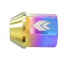 Load image into Gallery viewer, NRG 200 Series M12 X 1.5 Titanium Lug Nut Set - 21 Pc w/Lock Key Socket - Neochrome Lug Nuts NRG