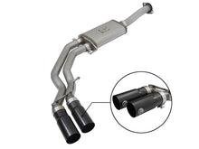 Load image into Gallery viewer, aFe Rebel Exhausts 3in SS Cat-Back 15-16 Ford F-150 EcoBoost V6 2.7/3.5L V8 5.0L w/ Black Tips Catback aFe