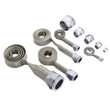 Load image into Gallery viewer, Spectre MagnaBraid 304SS Braided Sleeving Kit - Chrome End Caps Sleeves Spectre