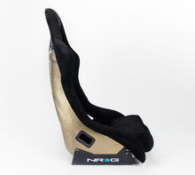 Load image into Gallery viewer, NRG FRP Bucket Seat ULTRA Edition - Large (Black Alcantara/Gold Glitter Back) Race Seats NRG