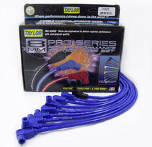 Load image into Gallery viewer, Taylor Cable 74626 8mm Spiro-Pro Ignition Wire Set; Spiro-Wound; Custom Fit; 90 deg.; Blue; Spark Plug Wire Set Taylor Cable Default Title