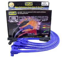 Load image into Gallery viewer, Taylor Cable 74639 8mm Spiro-Pro Ignition Wire Set; Spiro-Wound; Custom Fit; 90 deg.; Blue; Spark Plug Wire Set Taylor Cable Default Title