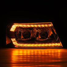 Load image into Gallery viewer, AlphaRex 04-08 Ford F150 PRO-Series Projector Headlights Black w/ Sequential Signal and DRL Headlights AlphaRex