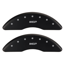 Load image into Gallery viewer, MGP 4 Caliper Covers Engraved Front & Rear MGP Red finish silver ch Caliper Covers MGP