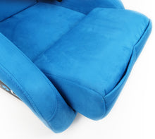 Load image into Gallery viewer, NRG FRP Bucket Seat ULTRA Edition - Large (Blue Alcantara/Gold Glitter Back) Race Seats NRG